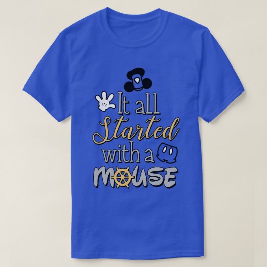 Het begon allemaal met een muis t-shirt (Design voorkant)