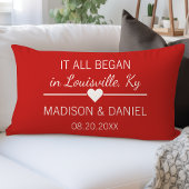 Het begon allemaal Romantisch Gepersonaliseerde Co Kussen