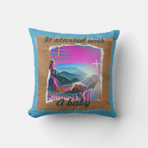 Het begon met een baby Christelijke kerstcollage