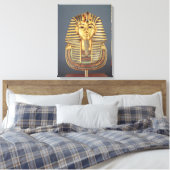 Het begrafenismasker van Tutankhamun Canvas Afdruk (Insitu (Slaapkamer))