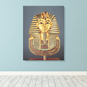 Het begrafenismasker van Tutankhamun Canvas Afdruk (Insitu (Houten vloer))