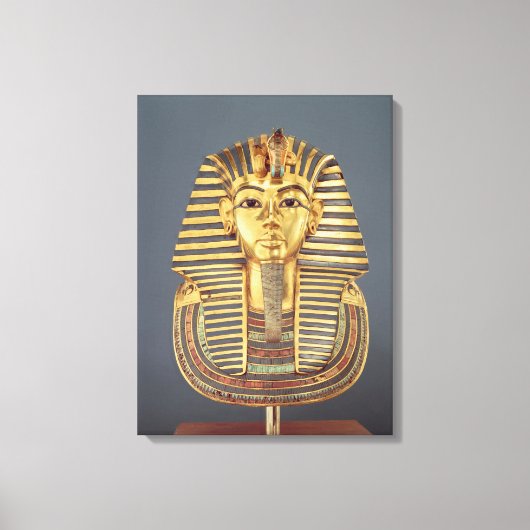 Het begrafenismasker van Tutankhamun Canvas Afdruk (Voorkant)
