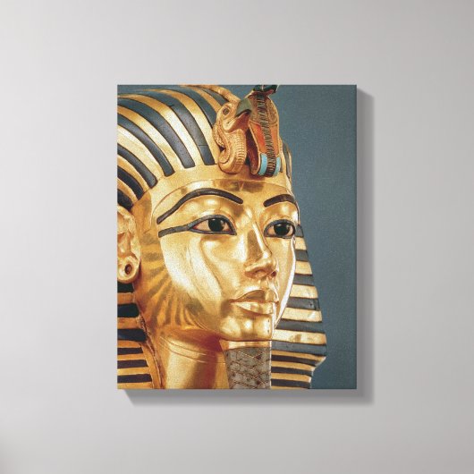 Het begrafenismasker van Tutankhamun Canvas Afdruk (Voorkant)