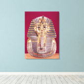 Het begrafenismasker van Tutankhamun Canvas Afdruk (Insitu (Houten vloer))