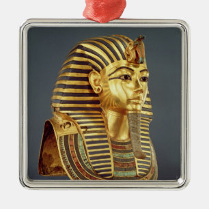 Het begrafenismasker van Tutankhamun Metalen Ornament