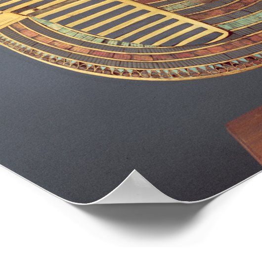 Het begrafenismasker van Tutankhamun Poster (Hoek)