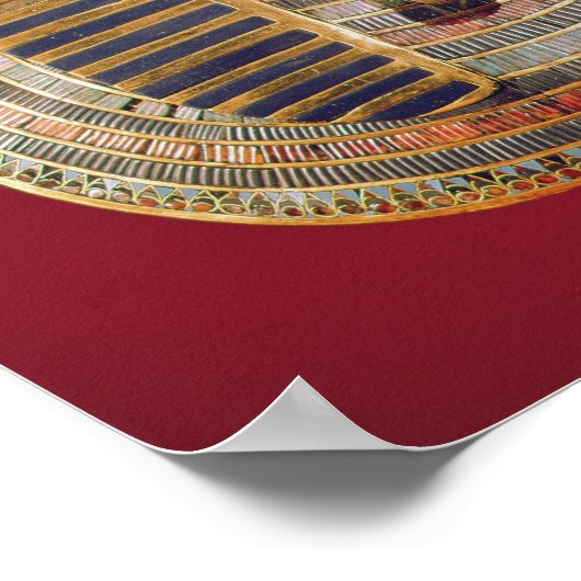Het begrafenismasker van Tutankhamun Poster (Hoek)