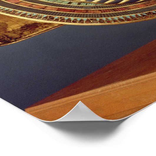 Het begrafenismasker van Tutankhamun Poster (Hoek)