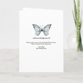 Het BegrafenisProgramma van de Bloemen en van de Programma (Achterkant)