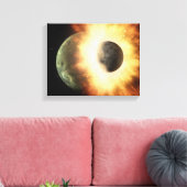 Het begrip "hemelse lichaam" van de kunstenaar canvas afdruk (Insitu (Woonkamer))