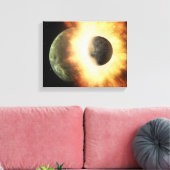 Het begrip "hemelse lichaam" van de kunstenaar canvas afdruk (Insitu (Woonkamer))