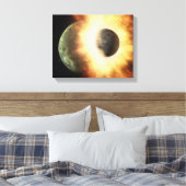 Het begrip "hemelse lichaam" van de kunstenaar canvas afdruk (Insitu (Slaapkamer))
