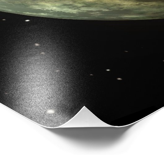 Het begrip "hemelse lichaam" van de kunstenaar foto afdruk (Hoek)