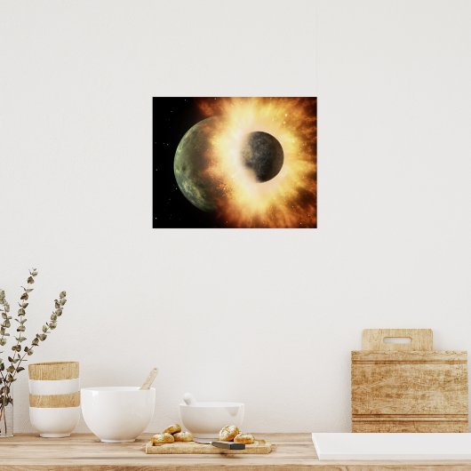 Het begrip "hemelse lichaam" van de kunstenaar poster (Keuken)