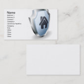 Het begrip "huisschild" visitekaartje (Voorkant / Achterkant)