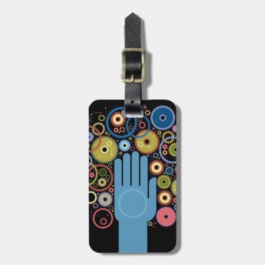 Het begrip motie van orde bagagelabel (Voorkant verticaal)