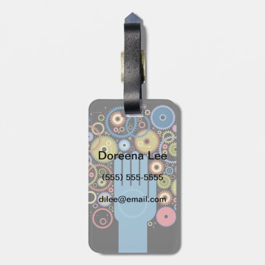 Het begrip motie van orde bagagelabel (Achterkant verticaal)