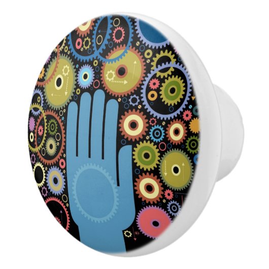 Het begrip motie van orde keramische knop (Rechts)