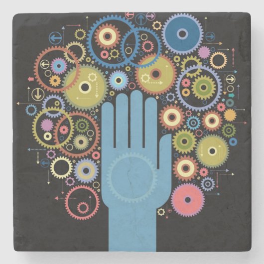 Het begrip motie van orde stenen onderzetter (Voorkant)