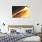 Het begrip "ster Fomalhaut" van de kunstenaar Canvas Afdruk (Insitu (Slaapkamer))