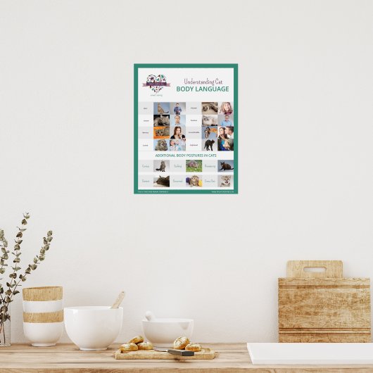 Het begrip Taal van het KatLichaam 16 x 20 Poster (Keuken)