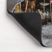 Het begroeten van de Amerikaanse vlag op de maan Muismat (Hoek)