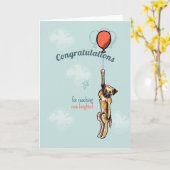 Het Begroeten van de Gelukwensen van Terrier van Kaart (Gele Bloem)