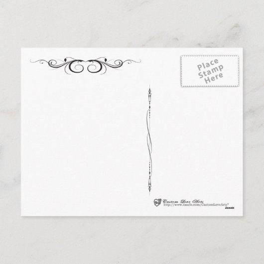 Het Begroeten van Valentijn Feestdagenkaart (Achterkant)