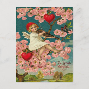 Het Begroeten van Valentijn Feestdagenkaart