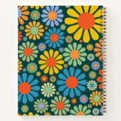 Het  behang van 1960 Gepersonaliseerd Notitieboek (Achterkant)