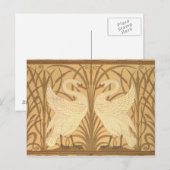 Het behangontwerp van de zwaan briefkaart (Voorkant / Achterkant)