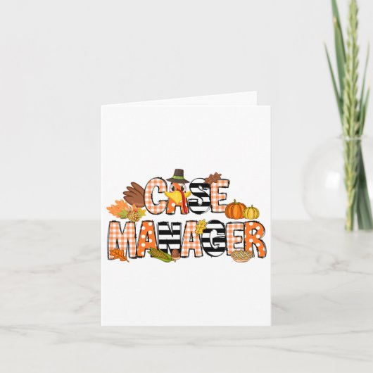 Het beheer van het Hoesje van de Thanksgiving van Kaart (Voorkant)