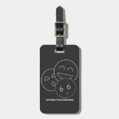 Het beheersen van de chaos van binnen bagagelabel (Voorkant verticaal)