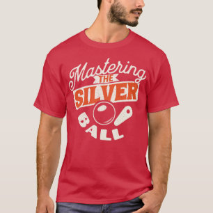 Het beheersen van de zilveren bal flipperkast spel t-shirt