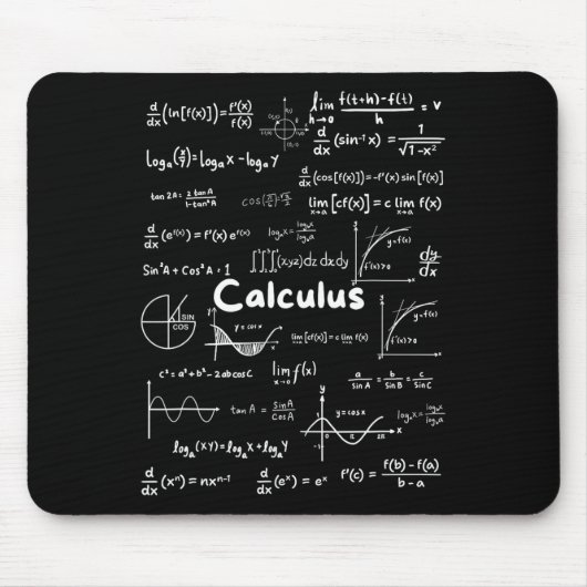 Het beheersen van essentiële calculusformules Wisk Muismat (Voorkant)
