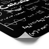 Het beheersen van essentiële calculusformules Wisk Poster (Hoek)
