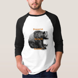 Het behoud, recyclen, de mannen van de stof twee-t t-shirt