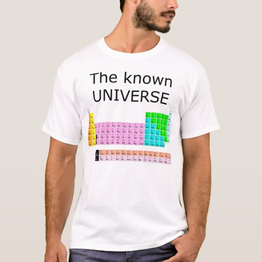 Het bekende universum t-shirt (Voorkant)