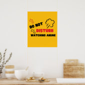 het bekijken van animatie niet storen poster (Keuken)