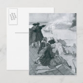 Het bekijken van de gevechten in Bunker Hill illus Briefkaart (Voorkant / Achterkant)