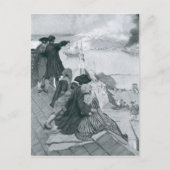 Het bekijken van de gevechten in Bunker Hill illus Briefkaart (Voorkant)