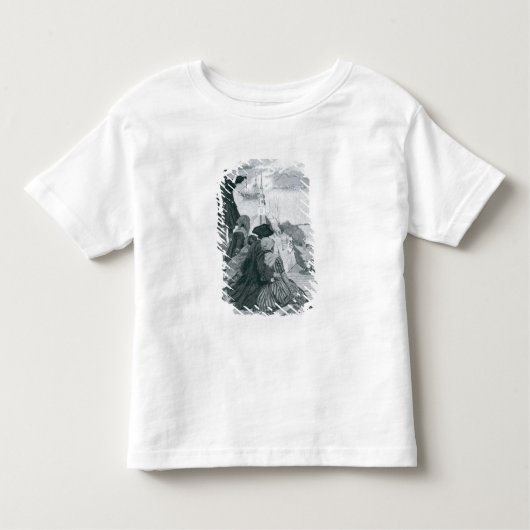 Het bekijken van de gevechten in Bunker Hill illus Kinder Shirts (Voorkant)