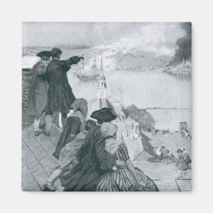 Het bekijken van de gevechten in Bunker Hill illus Magneet