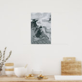 Het bekijken van de gevechten in Bunker Hill illus Poster (Keuken)