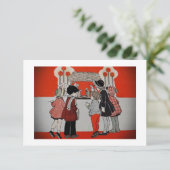 Het bekijken van de Scène van de Manger Kaart (Staand voorkant)