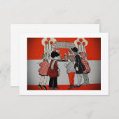 Het bekijken van de Scène van de Manger Kaart (Voorkant / Achterkant)