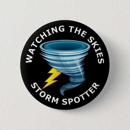 Het bekijken van de Storm van Skies spotter Ronde Button 5,7 Cm (Voorkant)