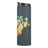 Het bekijken van Deer Silhouette in het vreedzame  Thermosbeker (Geroteerd rechts)