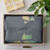 Het bekijken van Deer Silhouette in het vreedzame  Tissuepapier (Geschenk)