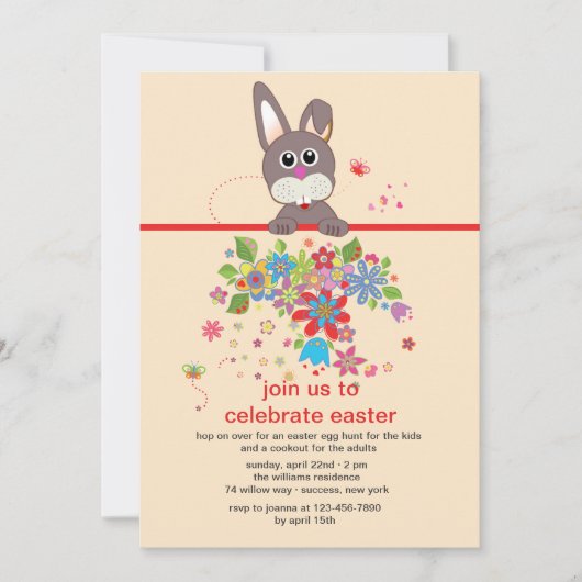 Het bekijken van u Pasen partijuitnodiging Kaart (Voorkant)